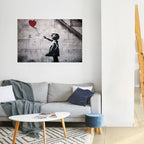 BALLON GIRL (BANKSY) Selbstklebendes Horizontal-Poster