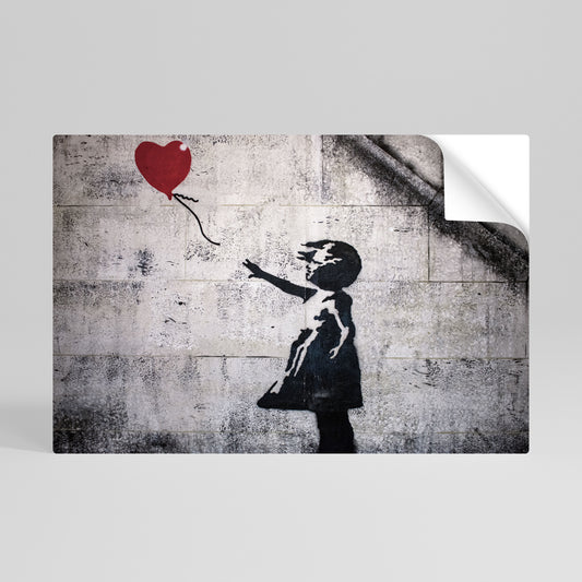 BALLON GIRL (BANKSY) Peel and Stick Horizontal Poster