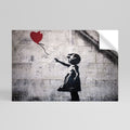 BALLON GIRL (BANKSY) Selbstklebendes Horizontal-Poster