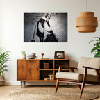 SWEEPING UNDER (BANKSY) Selbstklebendes Horizontal-Poster