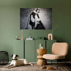 SWEEPING UNDER (BANKSY) Selbstklebendes Horizontal-Poster