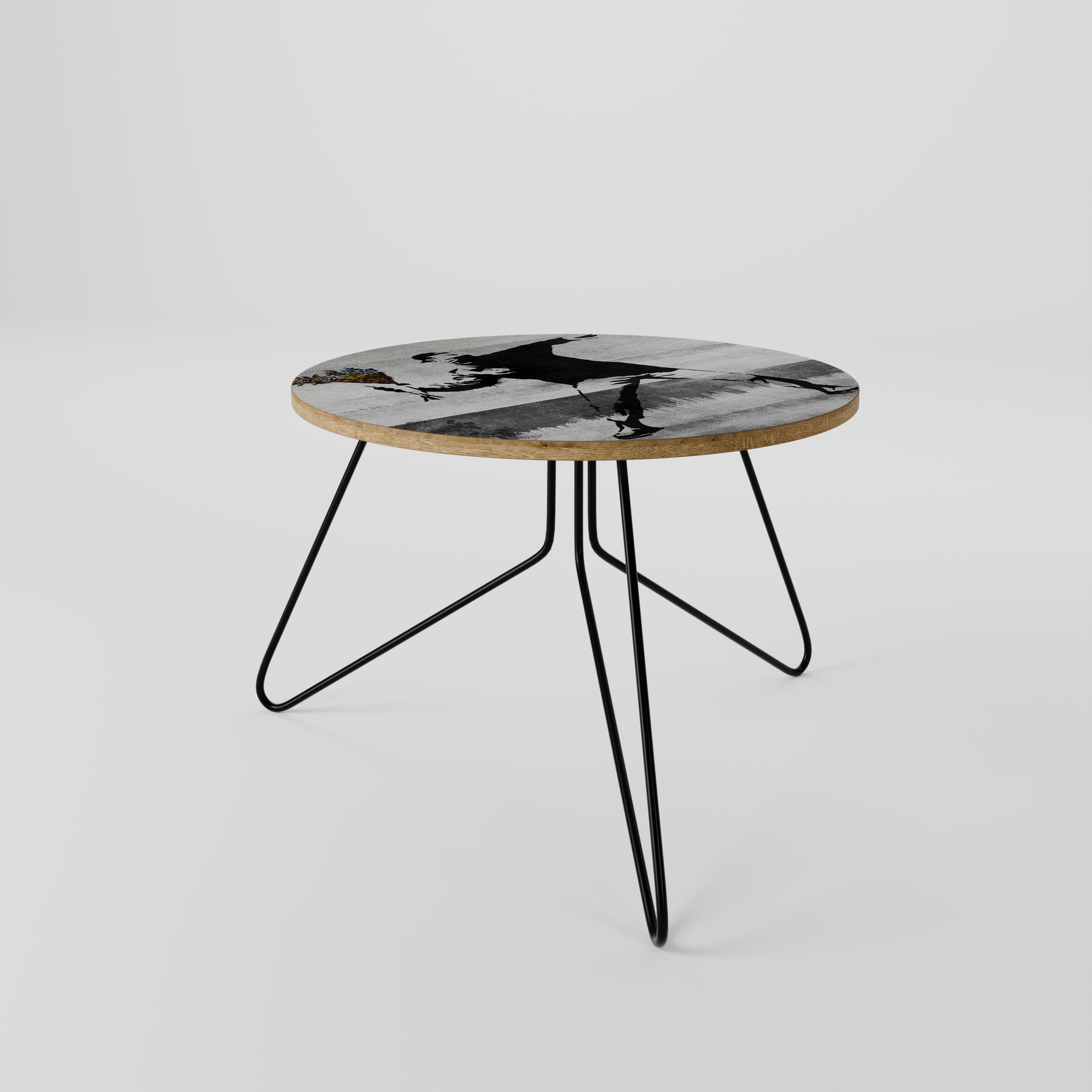 FLOWER BOMBER (BANKSY) Couchtisch 60