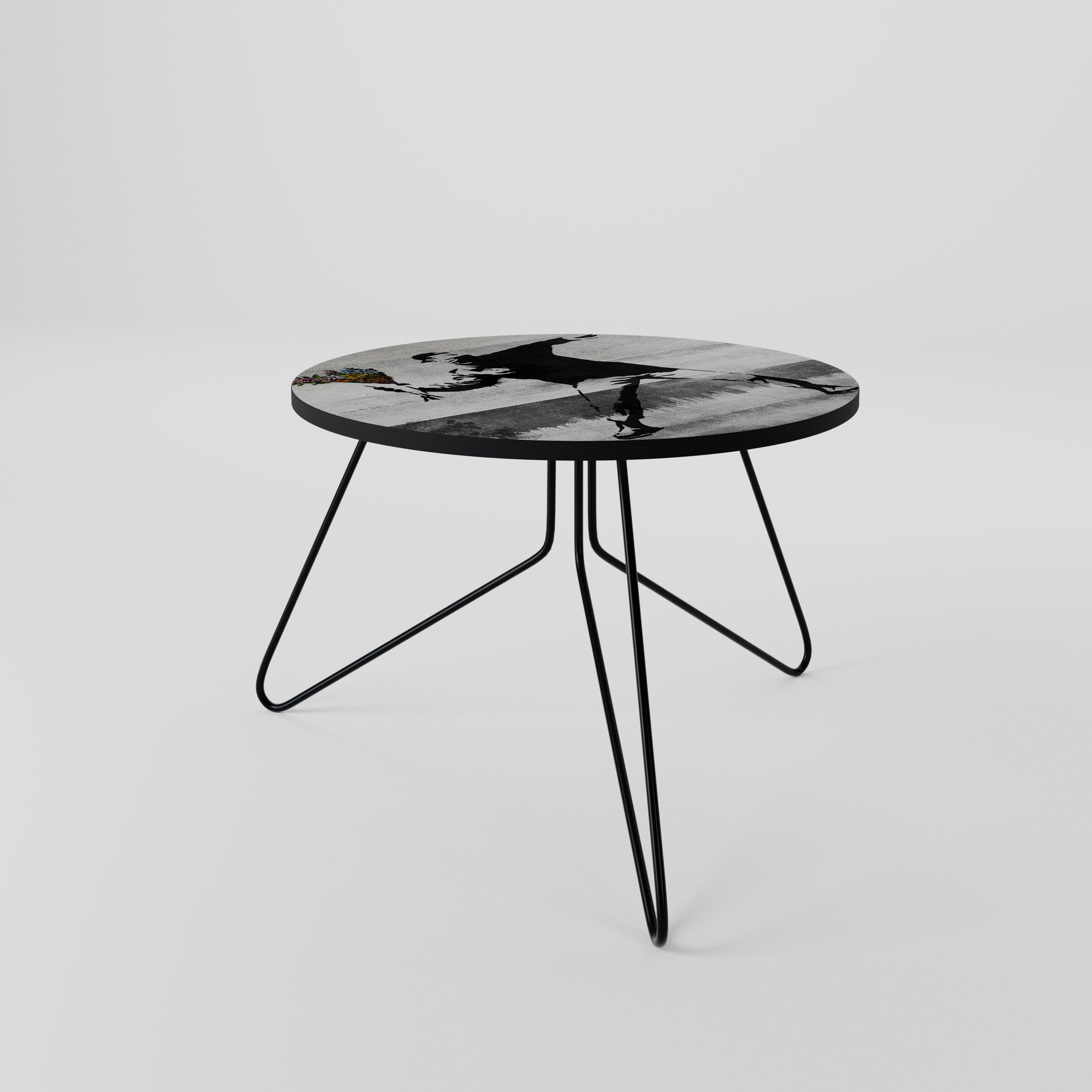 FLOWER BOMBER (BANKSY) Couchtisch 60