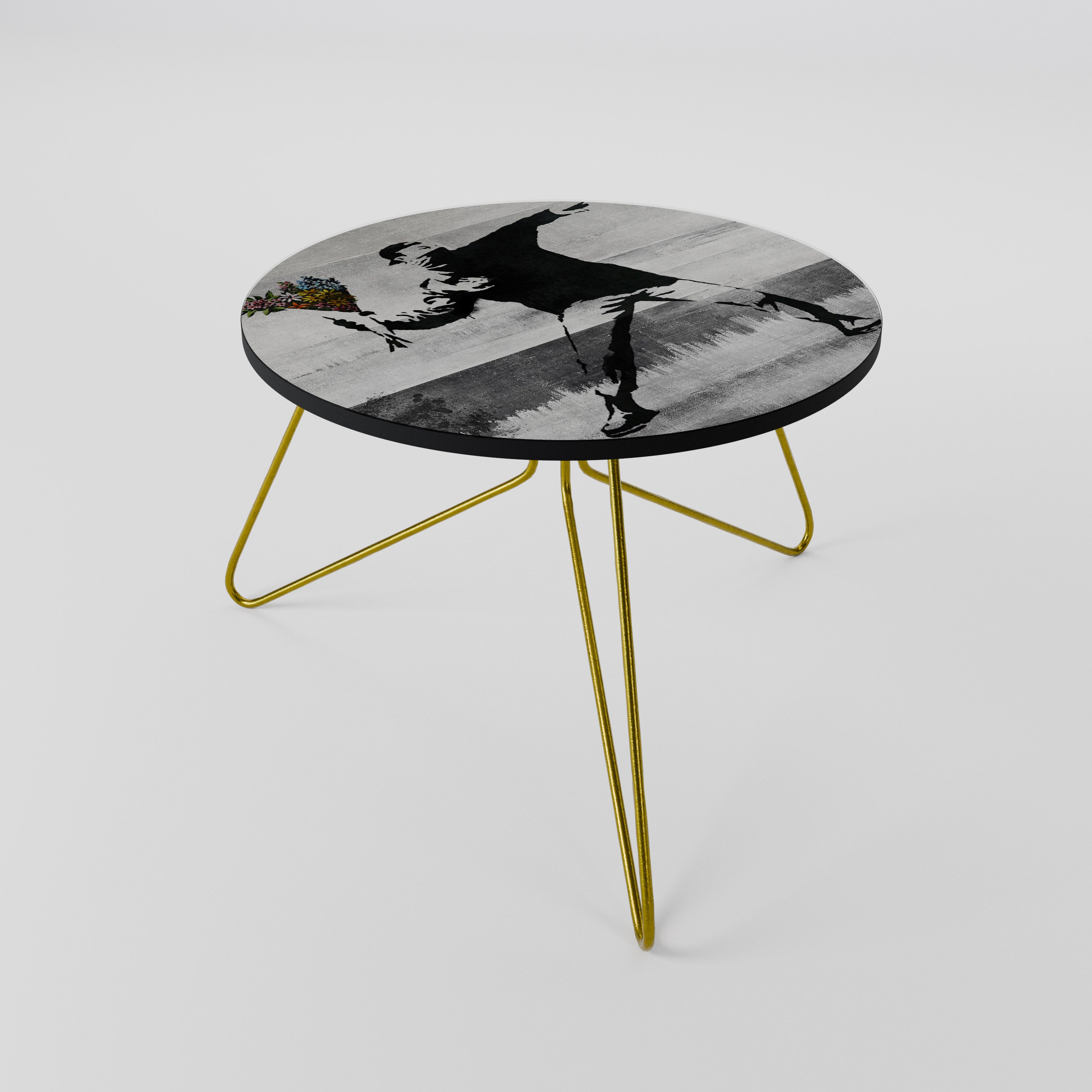 FLOWER BOMBER (BANKSY) Couchtisch 60