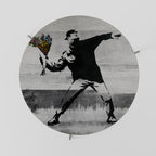 FLOWER BOMBER (BANKSY) Couchtisch Ø 69 cm
