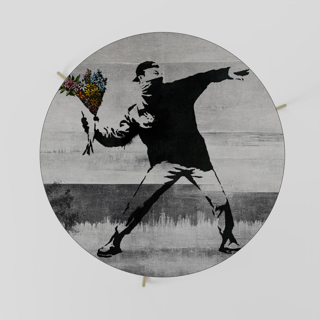 FLOWER BOMBER (BANKSY) Coffee Table 69