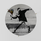 FLOWER BOMBER (BANKSY) Couchtisch Ø 69 cm