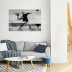 FLOWER BOMBER (BANKSY) Selbstklebendes Horizontal-Poster