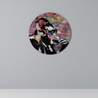 APISH LISTENER Runde Wanddekoration Ø 69 cm