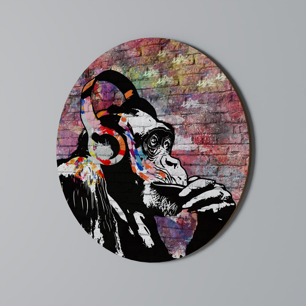 APISH LISTENER Runde Wandkunst