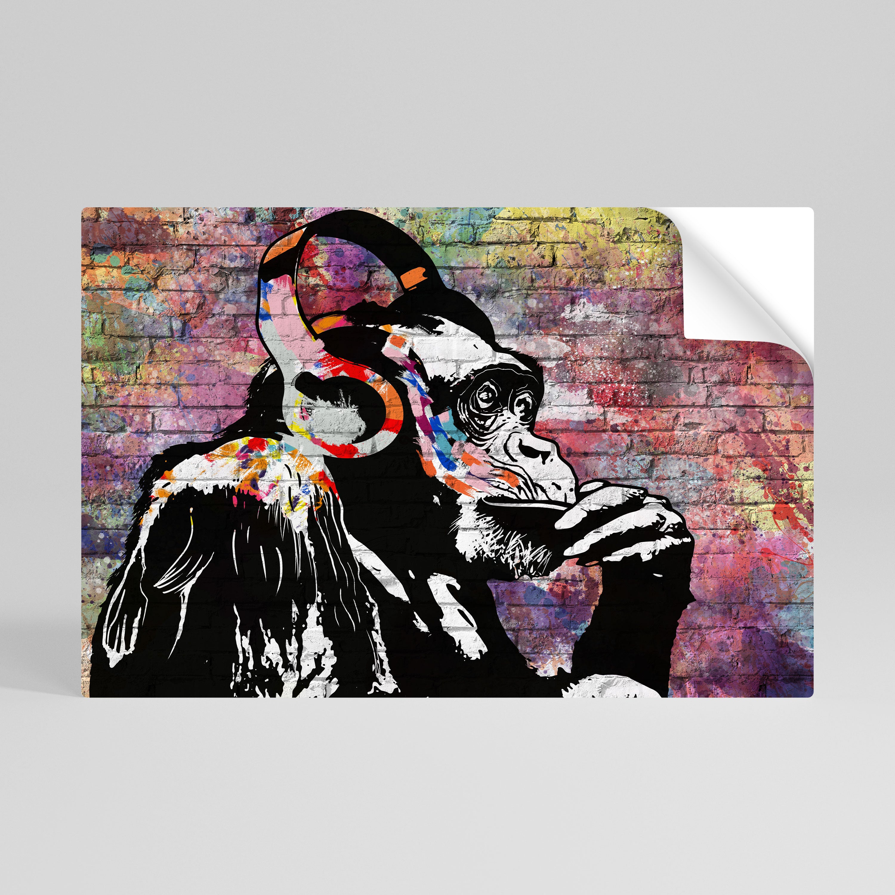 APISH LISTENER Selbstklebendes Horizontal-Poster