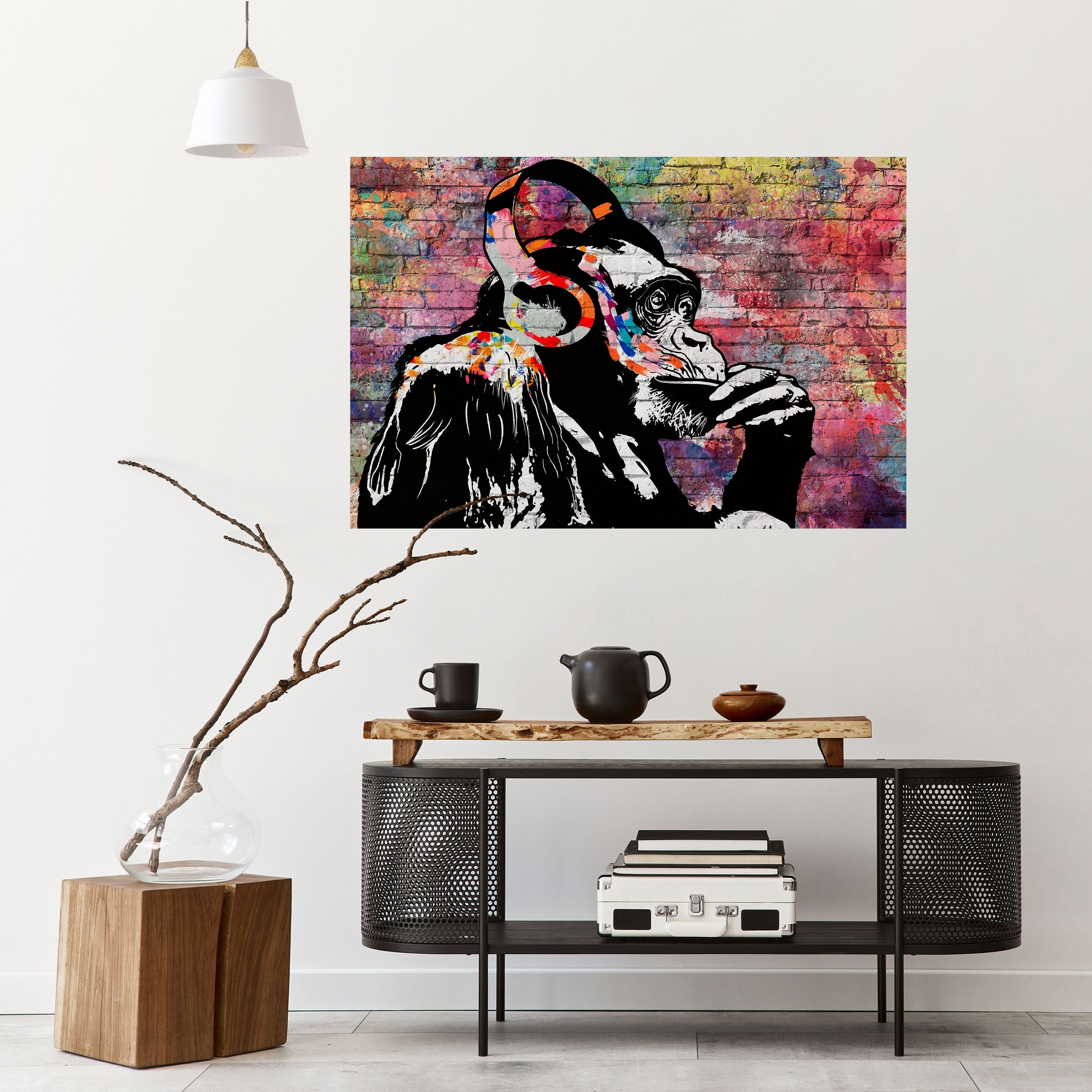 APISH LISTENER Peel and Stick Horizontal Poster