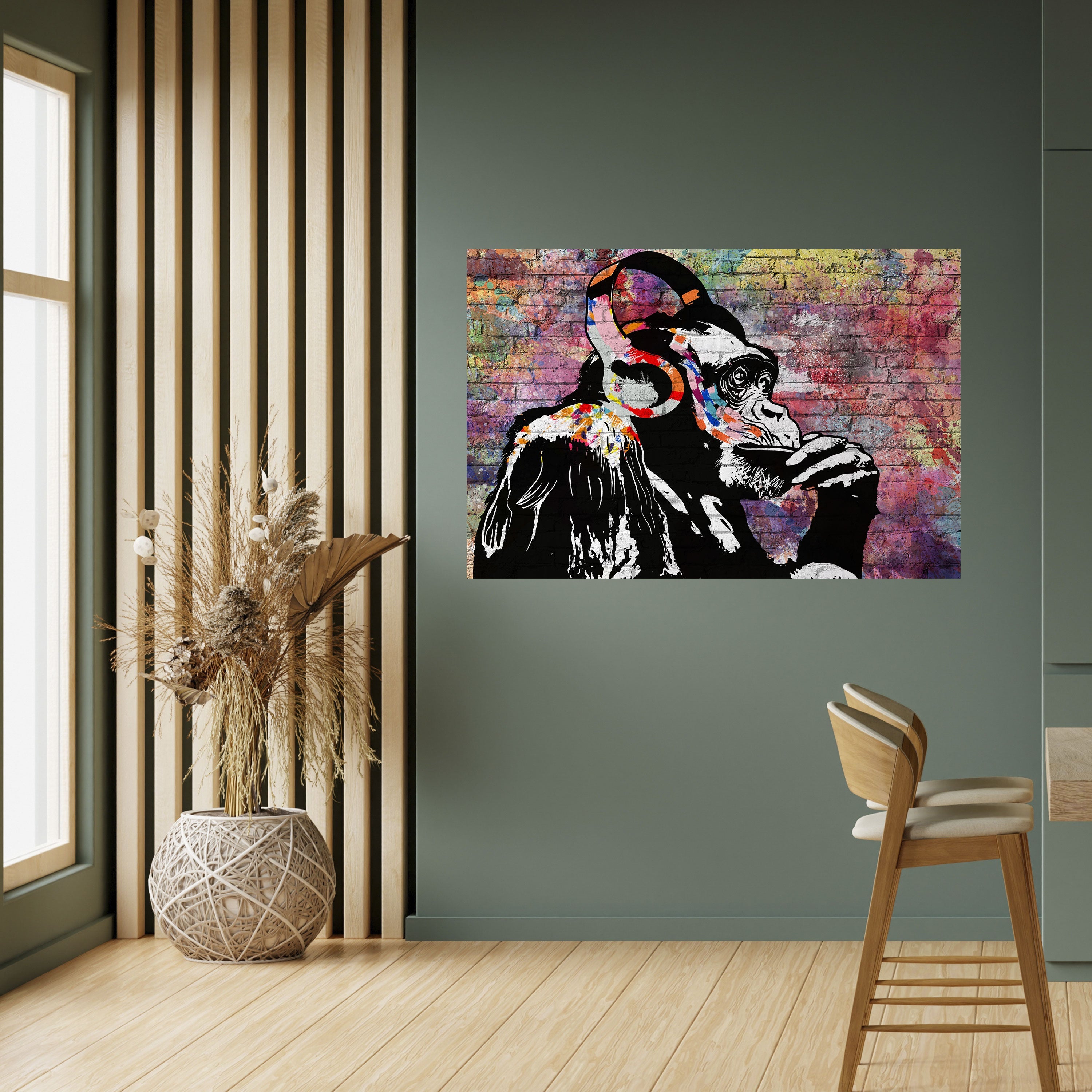 APISH LISTENER Peel and Stick Horizontal Poster