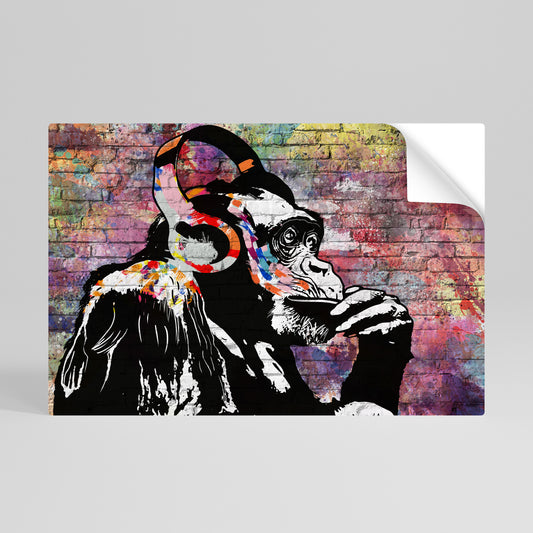 APISH LISTENER Peel and Stick Horizontal Poster