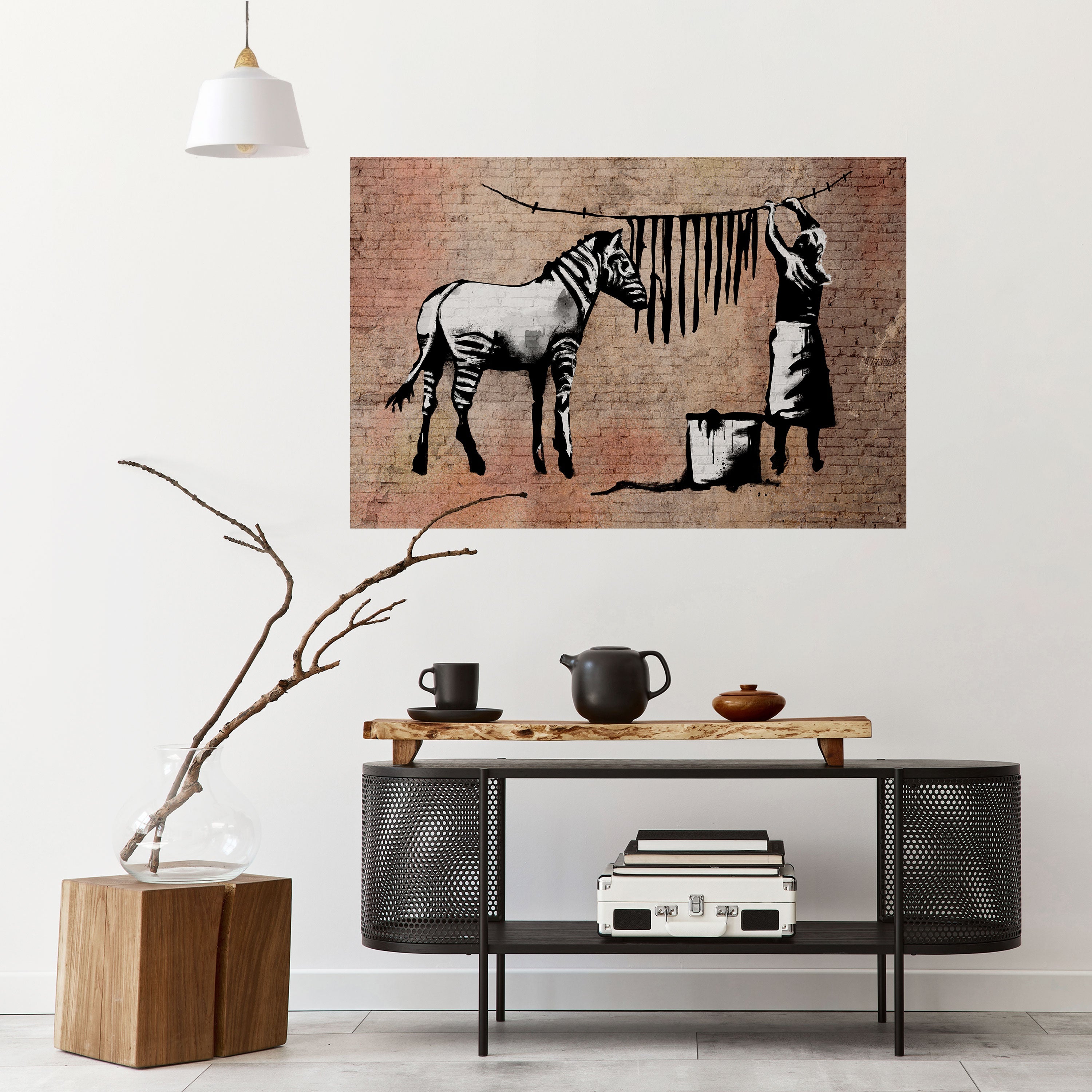 TIDY ZEBRA Horizontales Poster zum Abziehen und Aufkleben
