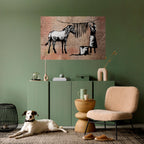 TIDY ZEBRA Selbstklebendes Horizontal-Poster