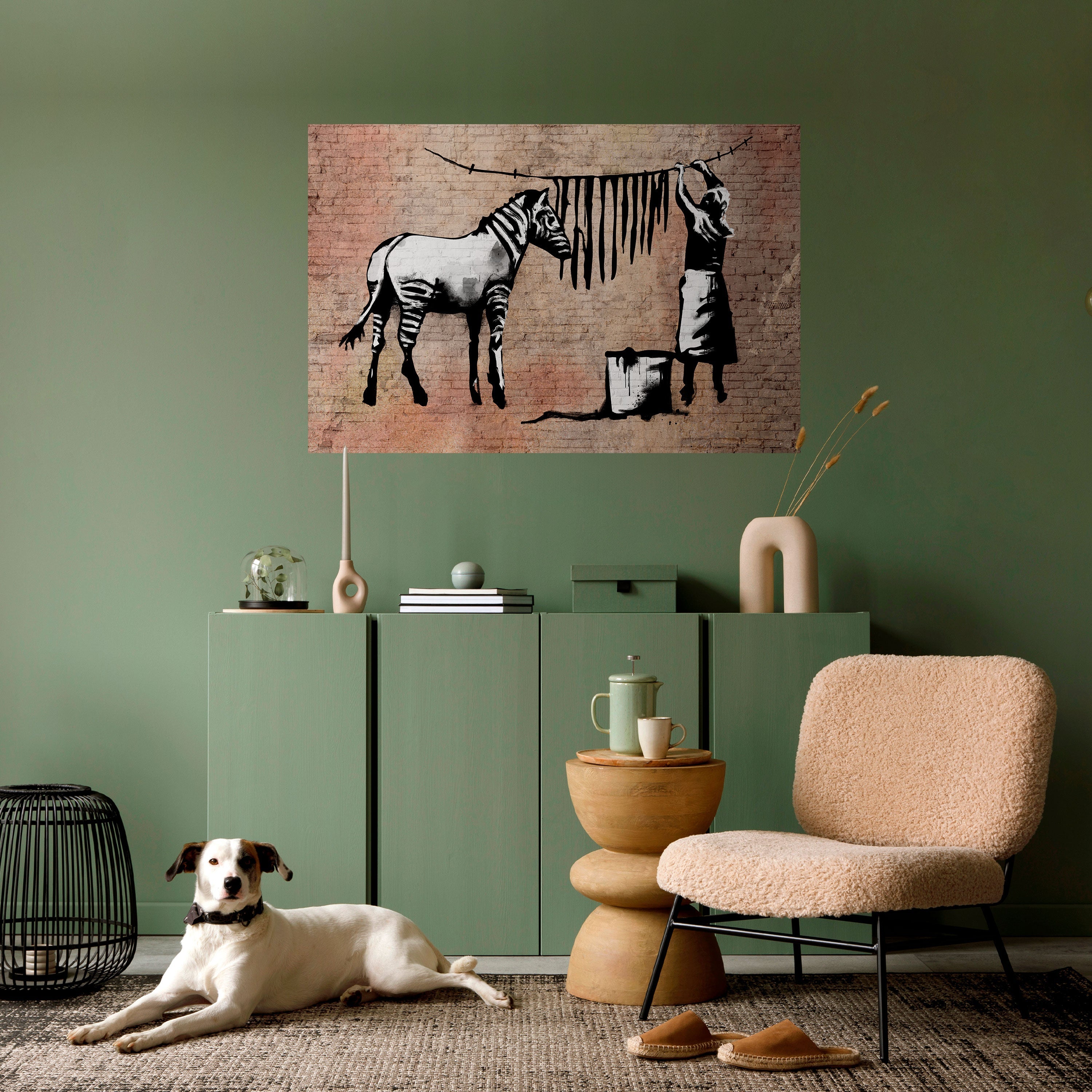 TIDY ZEBRA Horizontales Poster zum Abziehen und Aufkleben