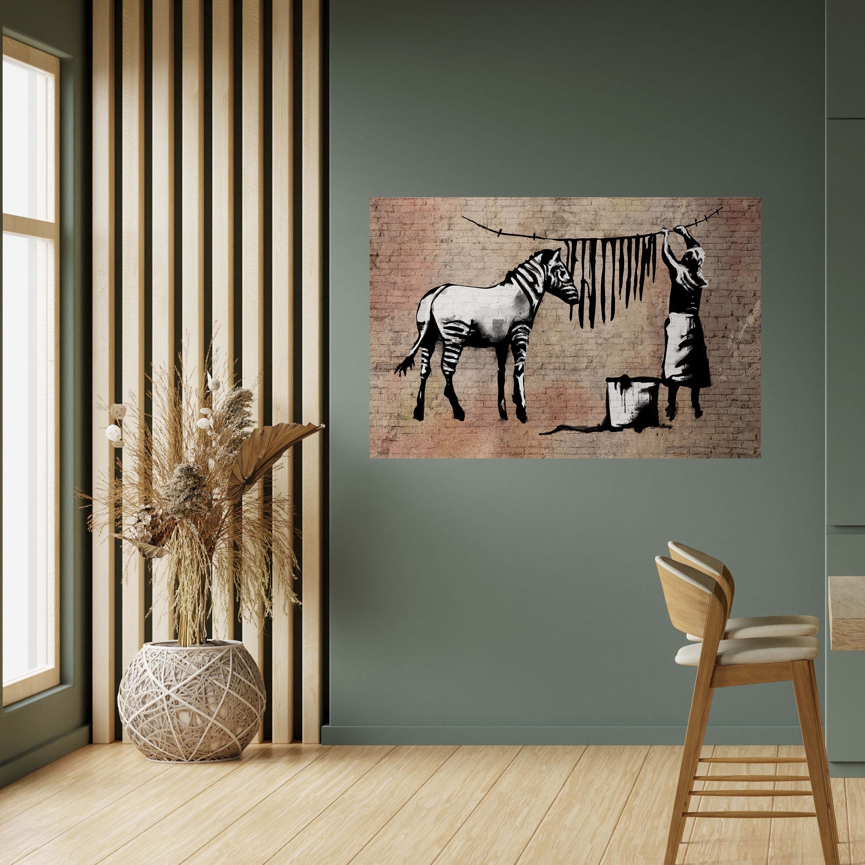 TIDY ZEBRA Horizontales Poster zum Abziehen und Aufkleben