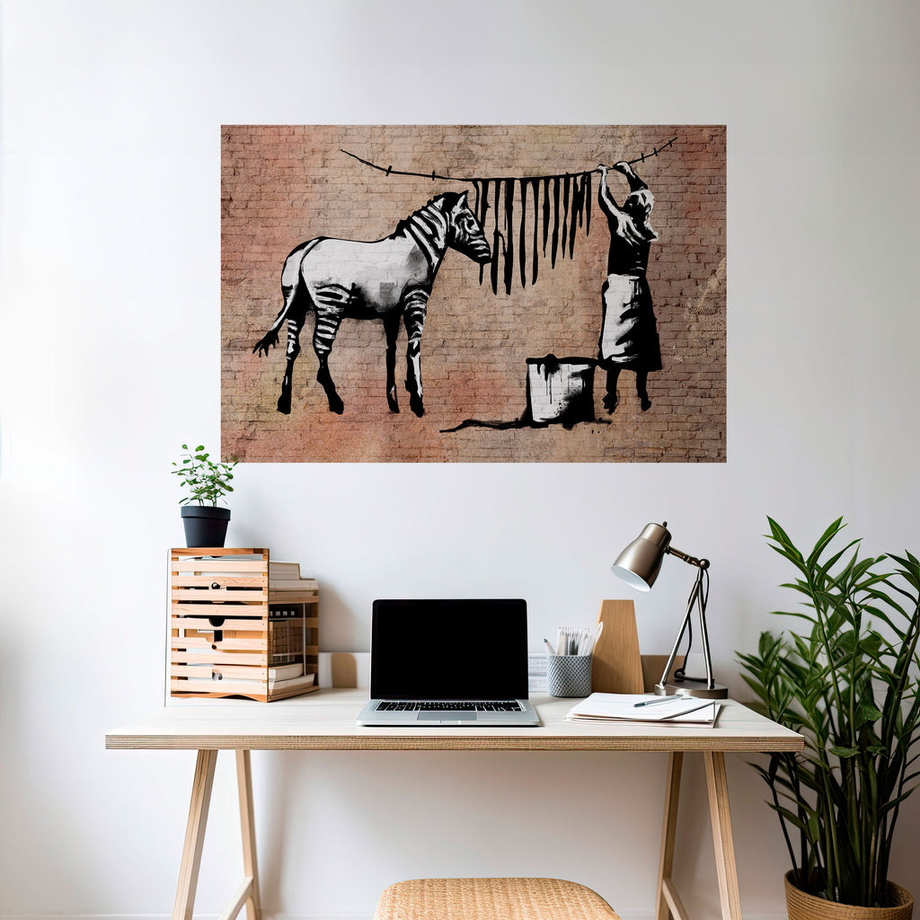 TIDY ZEBRA Horizontales Poster zum Abziehen und Aufkleben