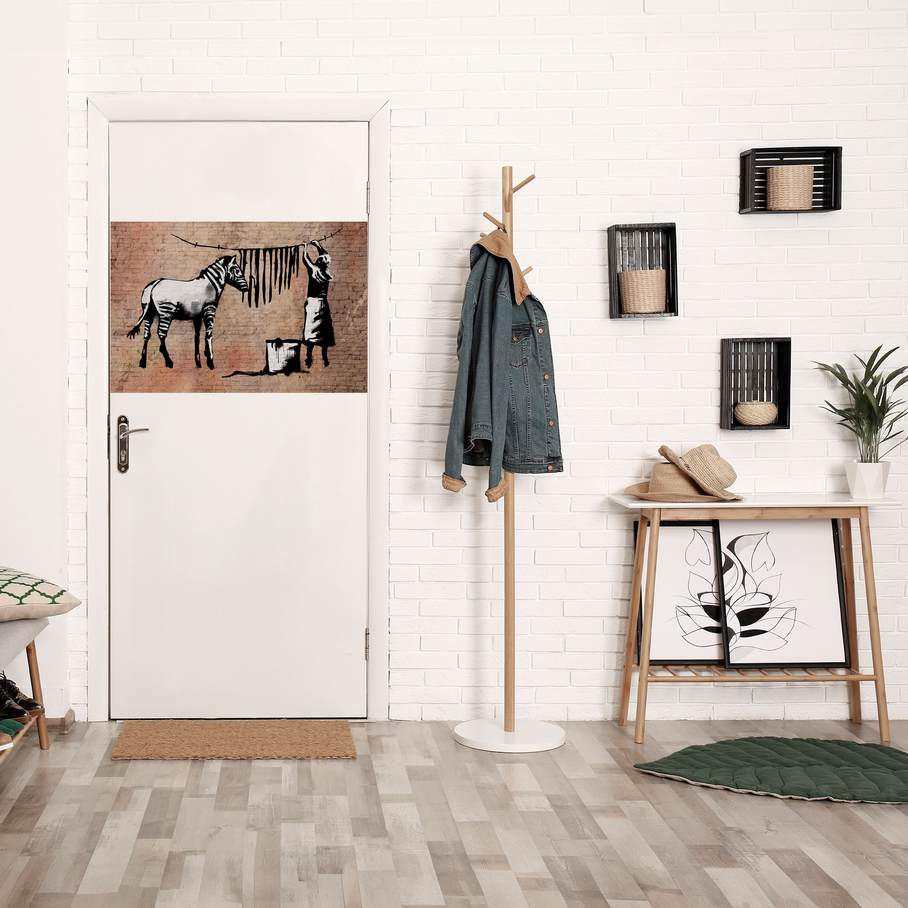 TIDY ZEBRA Horizontales Poster zum Abziehen und Aufkleben