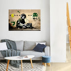 VIRTUAL RETRO REVIVAL Selbstklebendes Horizontal-Poster