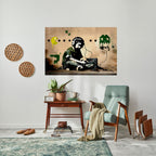 VIRTUAL RETRO REVIVAL Selbstklebendes Horizontal-Poster