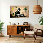 VIRTUAL RETRO REVIVAL Selbstklebendes Horizontal-Poster