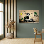 VIRTUAL RETRO REVIVAL Selbstklebendes Horizontal-Poster