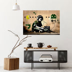 VIRTUAL RETRO REVIVAL Selbstklebendes Horizontal-Poster