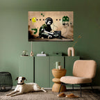 VIRTUAL RETRO REVIVAL Selbstklebendes Horizontal-Poster