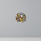 URBAN CANVAS Rundes Kunstregal in Eiche-Optik