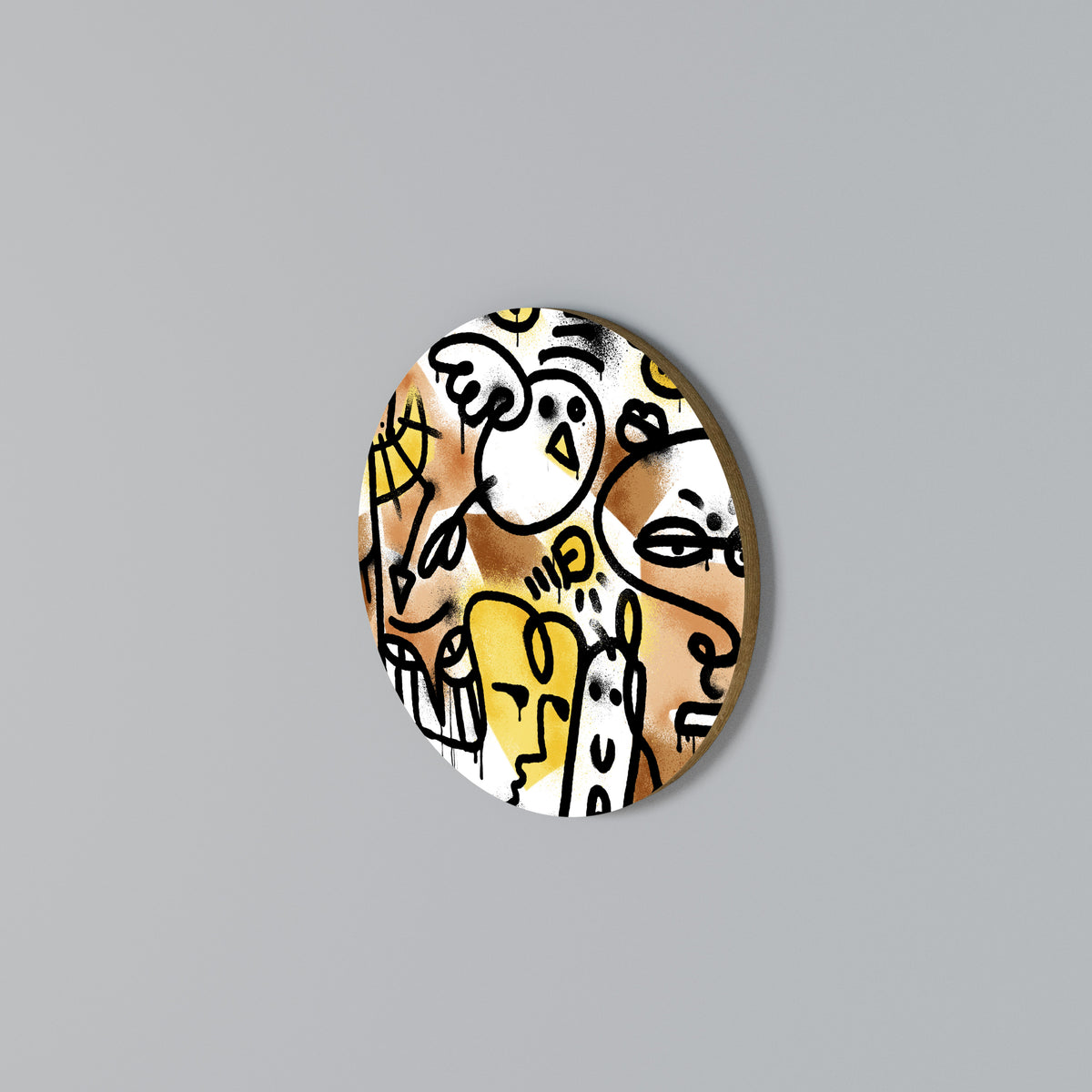 URBAN CANVAS Round Wall Art