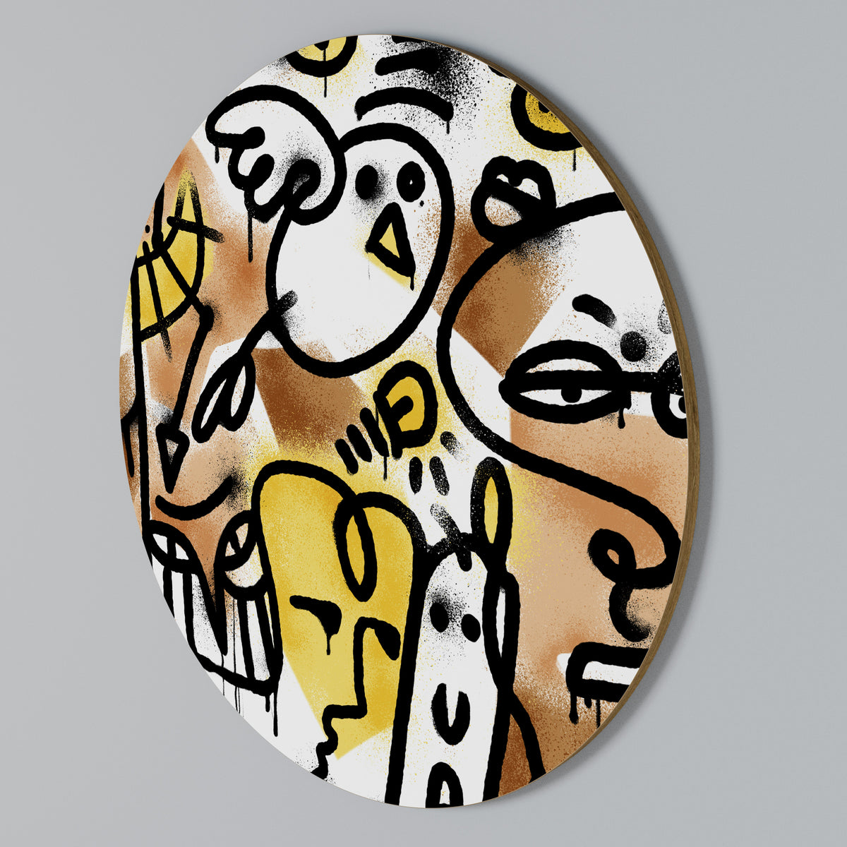 URBAN CANVAS Rundes Wandbild