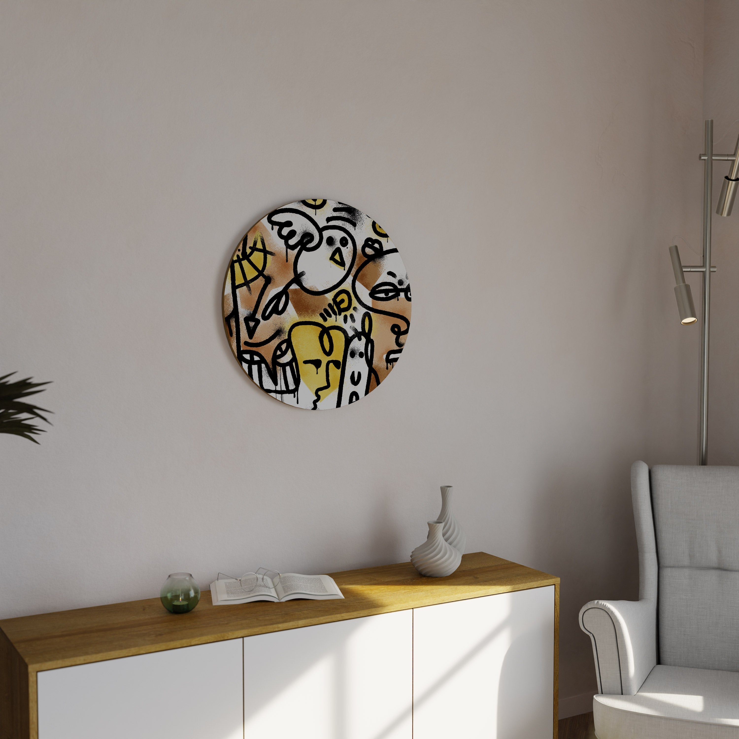 URBAN CANVAS Runde Wandkunst