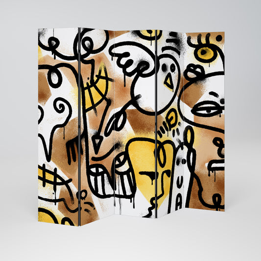 URBAN CANVAS 5-teiliger Paravent