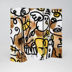 URBAN CANVAS Dekorativer Paravent - 5-teilig