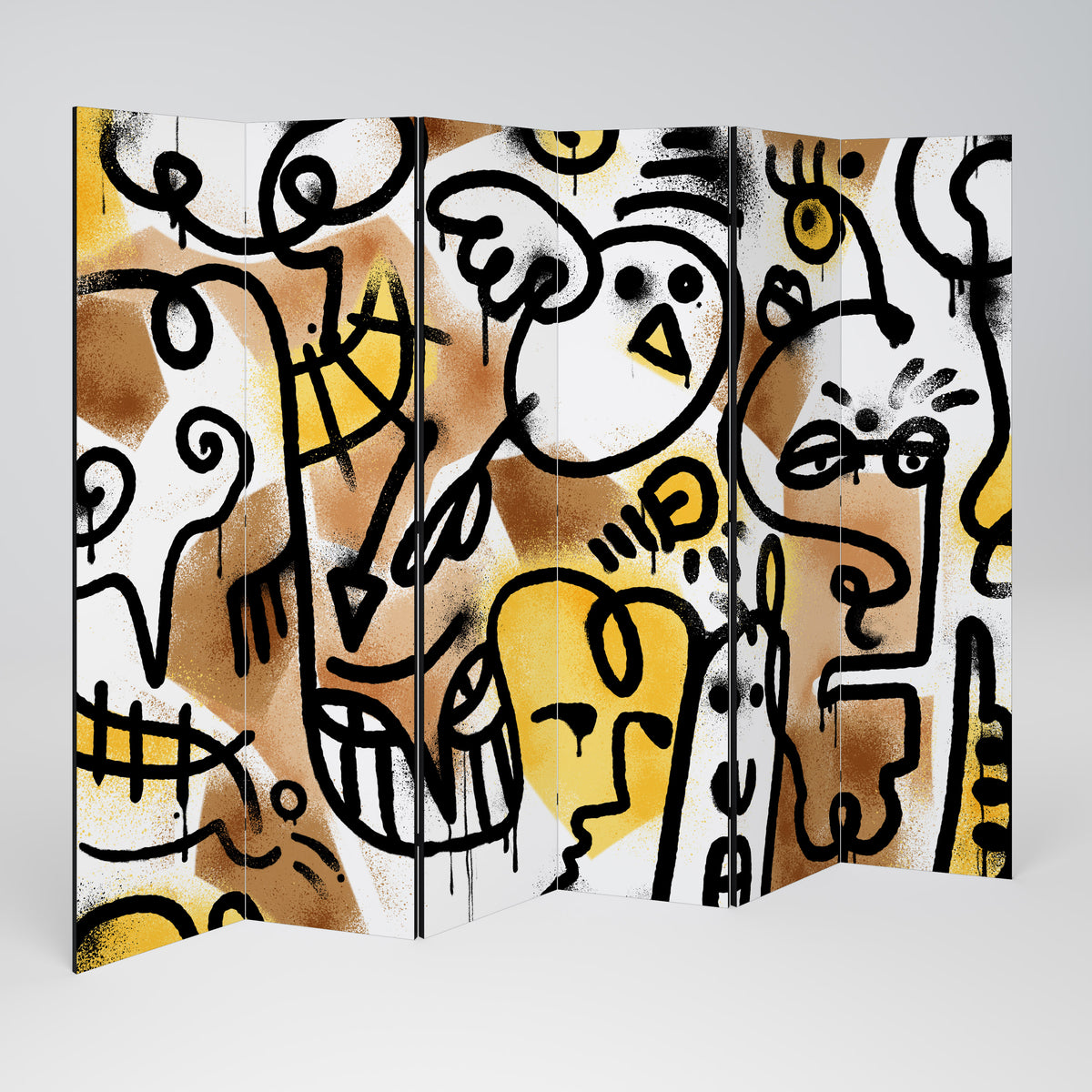 URBAN CANVAS 6-teiliger Paravent
