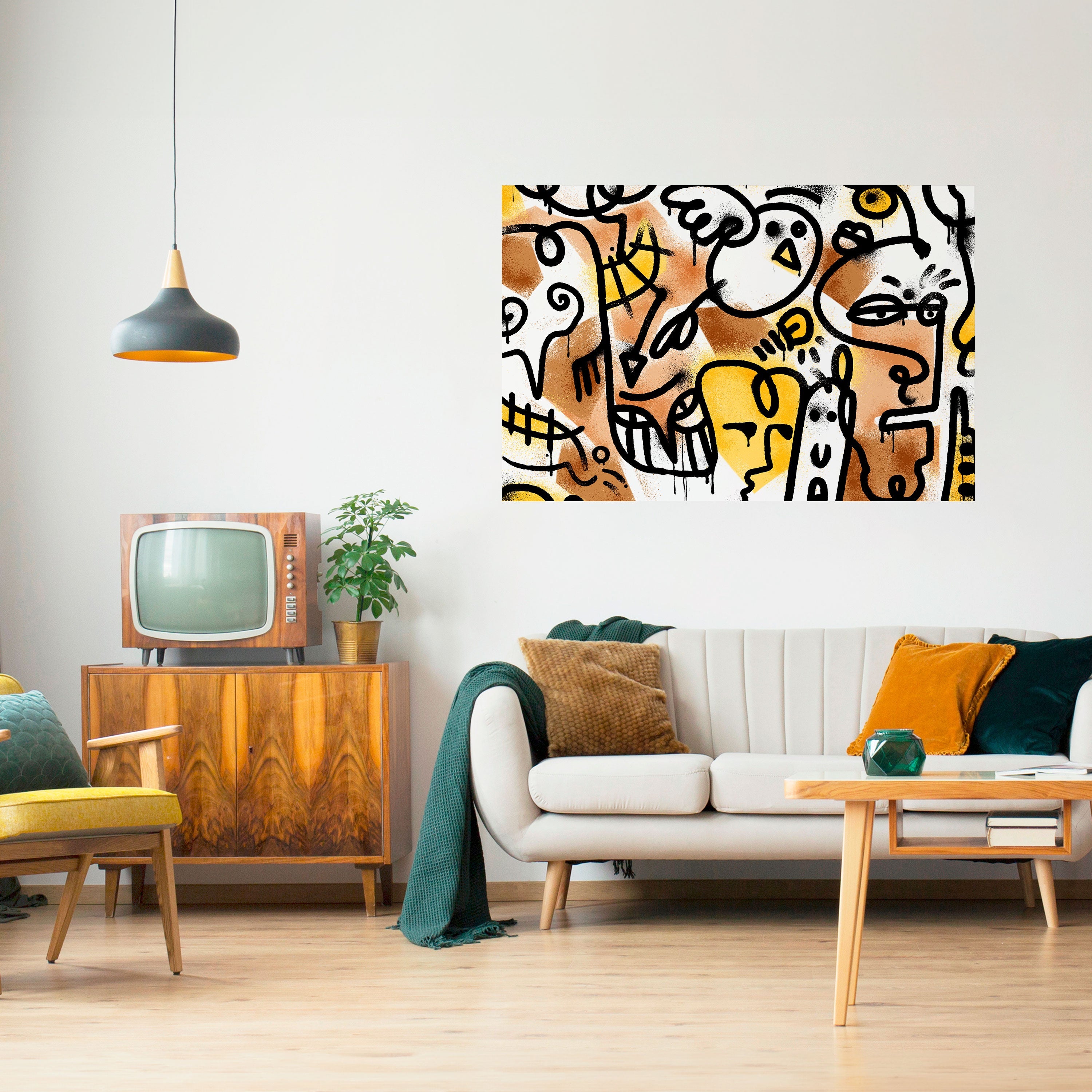 URBAN CANVAS Horizontales Poster zum Abziehen und Aufkleben