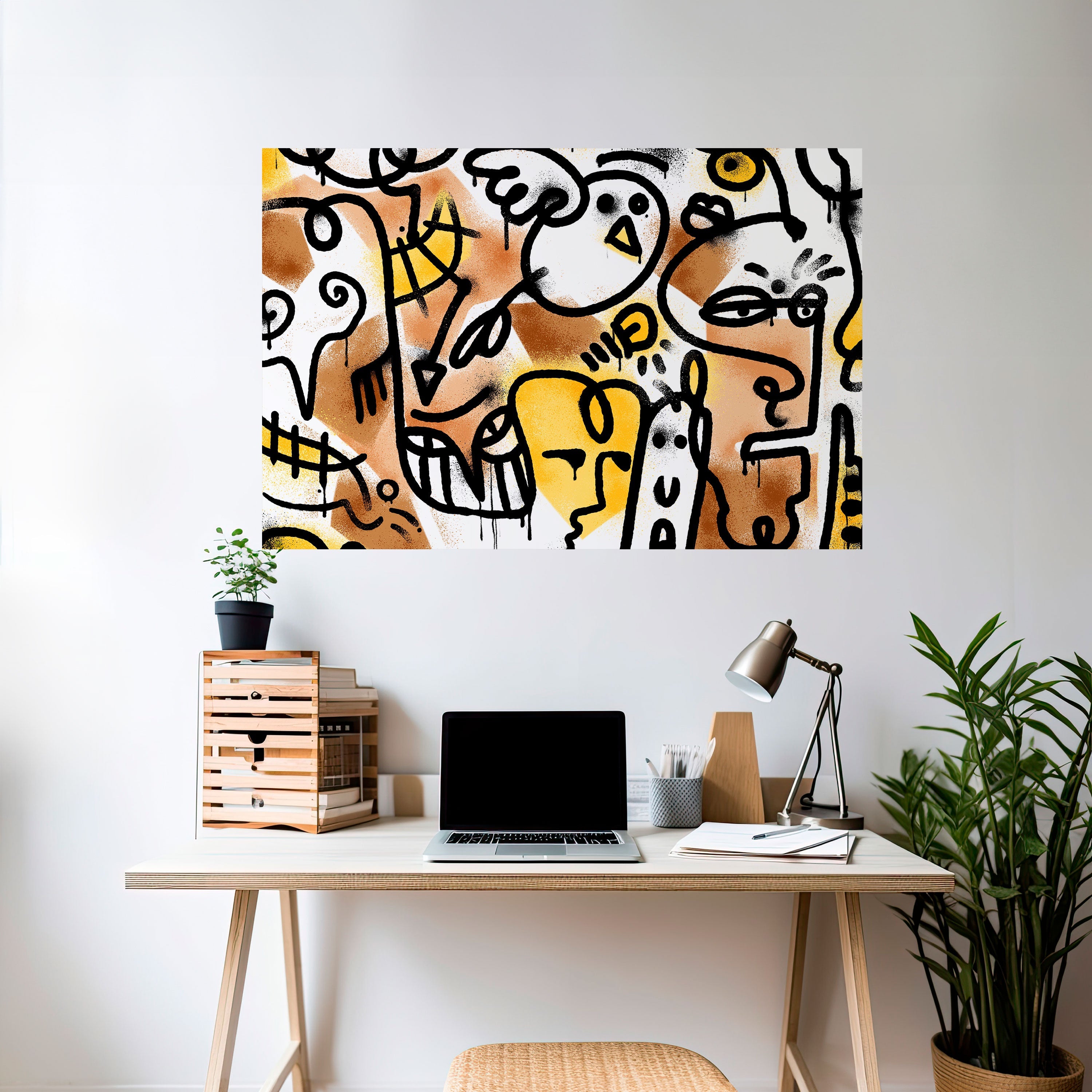 URBAN CANVAS Horizontales Poster zum Abziehen und Aufkleben