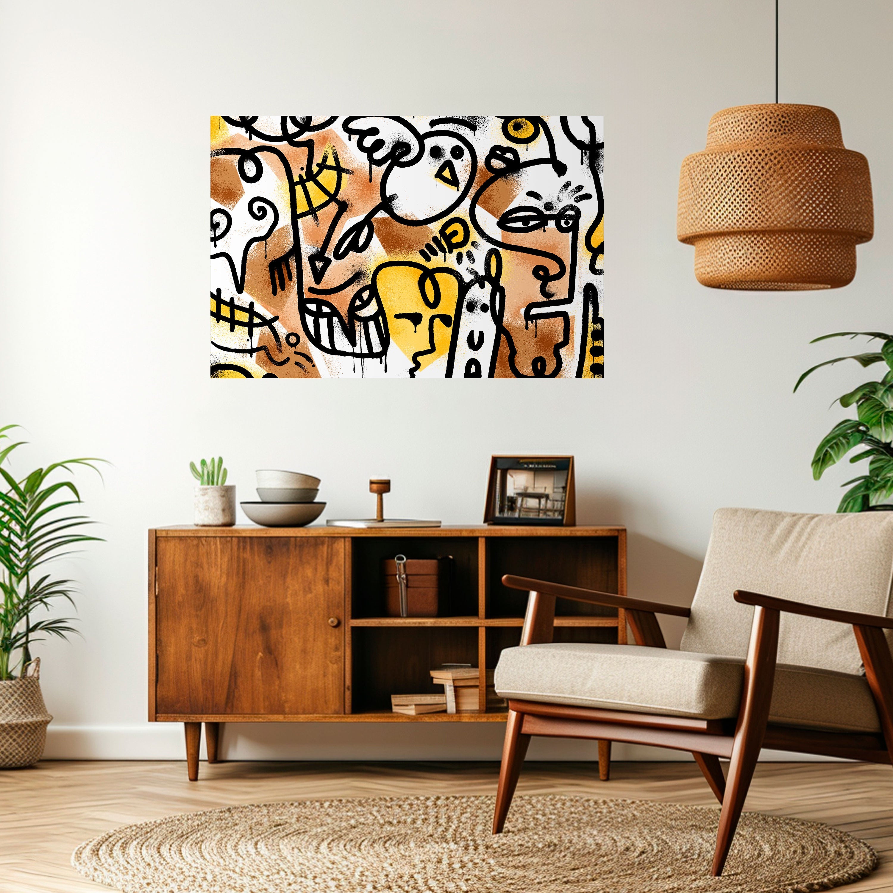 URBAN CANVAS Horizontales Poster zum Abziehen und Aufkleben