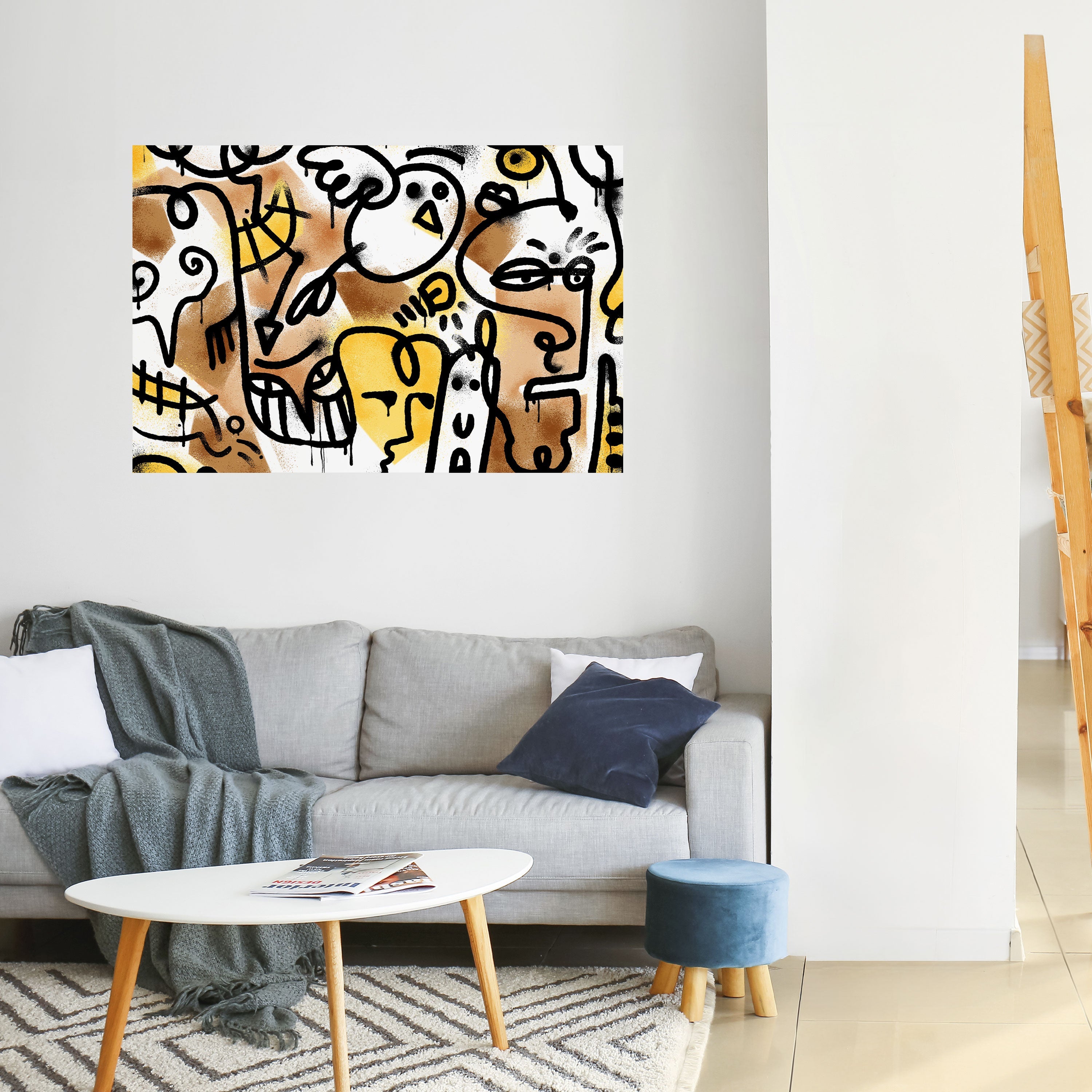 URBAN CANVAS Horizontales Poster zum Abziehen und Aufkleben