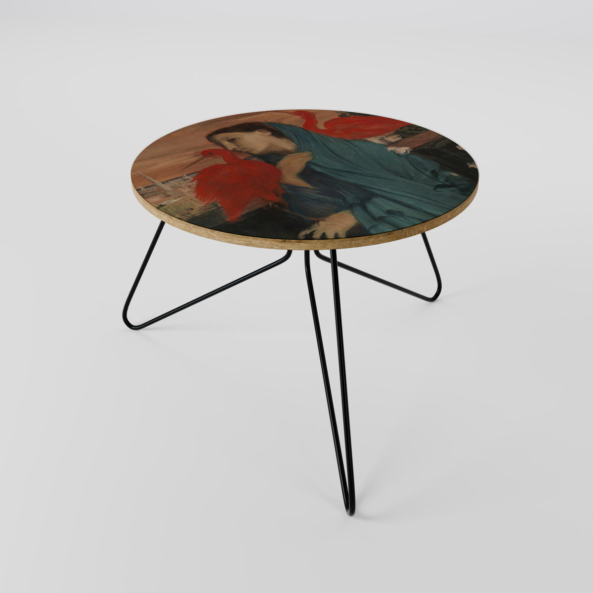YOUNG WOMAN WITH IBIS Couchtisch
