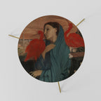 YOUNG WOMAN WITH IBIS Couchtisch Ø 60 cm