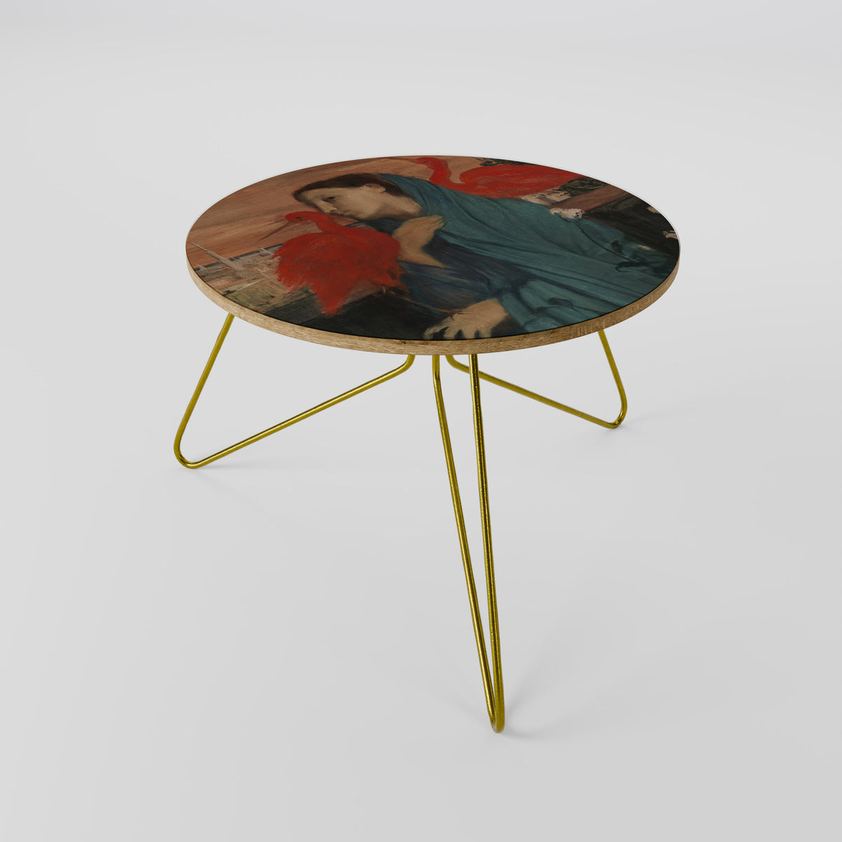YOUNG WOMAN WITH IBIS Couchtisch