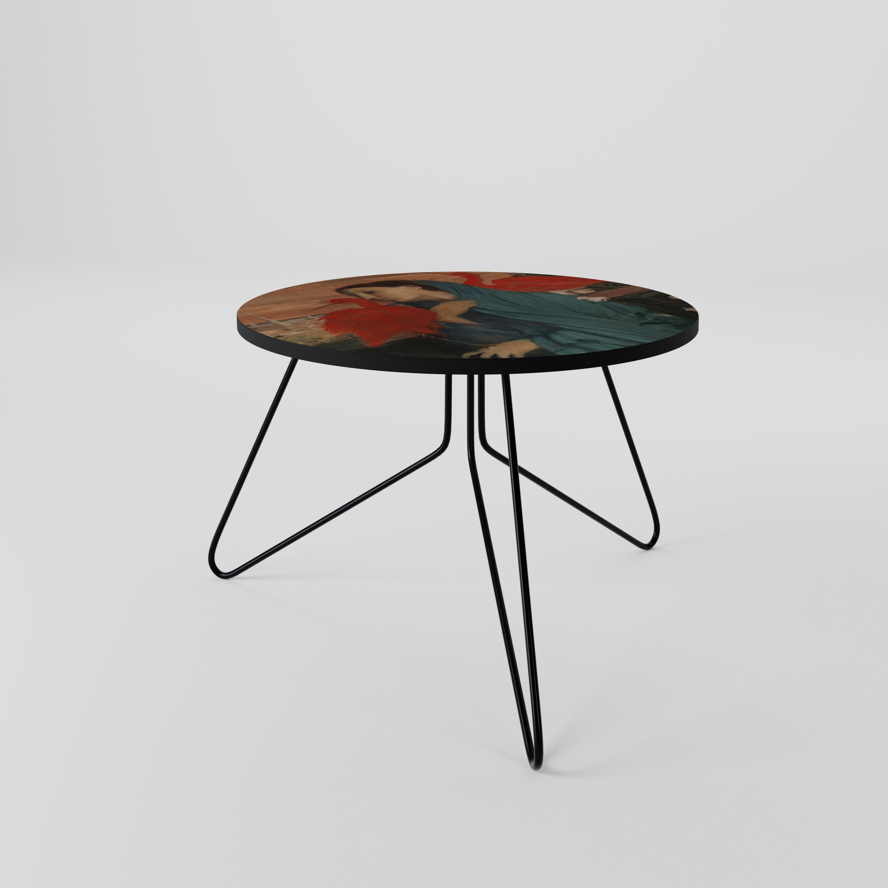 JUNGE FRAU MIT IBIS Couchtisch 60