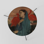 YOUNG WOMAN WITH IBIS Couchtisch Ø 60 cm