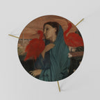 YOUNG WOMAN WITH IBIS Couchtisch Ø 60 cm