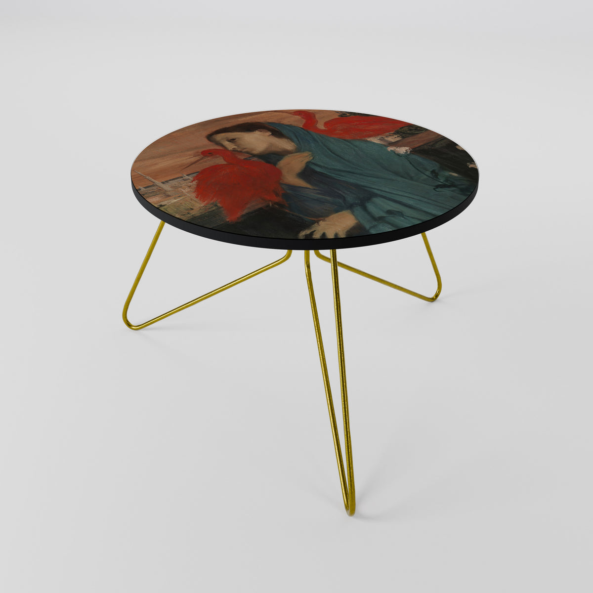 YOUNG WOMAN WITH IBIS Couchtisch