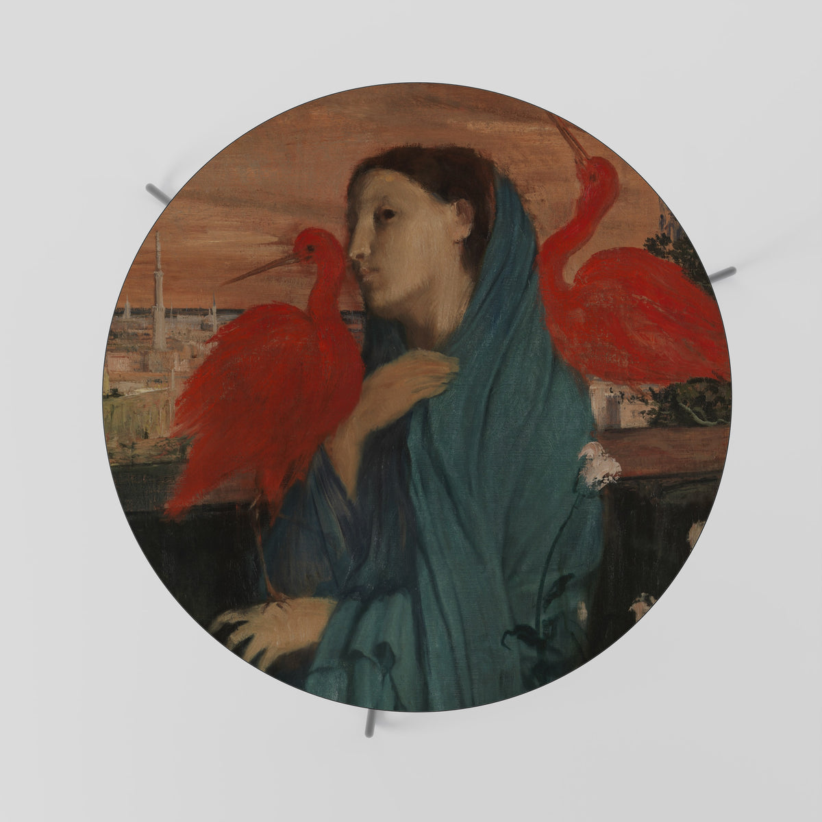 YOUNG WOMAN WITH IBIS Couchtisch