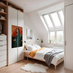 YOUNG WOMAN WITH IBIS Selbstklebendes Poster - Hochformat